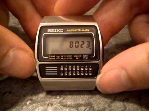 Seiko C359-5000 Vintage Digital Calculator Watch - YouTube