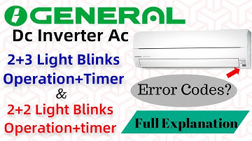 O general Ac Operation and Timer Light Blinking | O General Ac Operation+Timer(2+2 & 2+3) Error Code