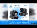 Kolanky 250A CCS1 Charger to CCS2 EV CCS1 to CCS2 Electric Vehicle Charger DC Fast Ev Charging Adap