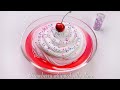 【ASMR】🧁シェービングフォームを絞ったいちごゼリースライム🍓【音フェチ】Strawberry whipped jelly slime 딸기 휘핑 젤리 슬라임