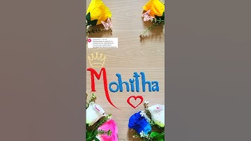 Mohitha ❤ Sand Art Name | Beautiful Sand Writing Shorts #nameart #viralsandart #shorts #sandart