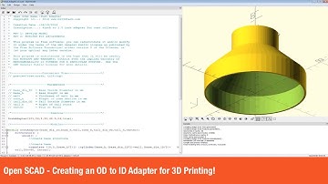 Open SCAD - Creating an OD to ID Adapter for 3D Printing!