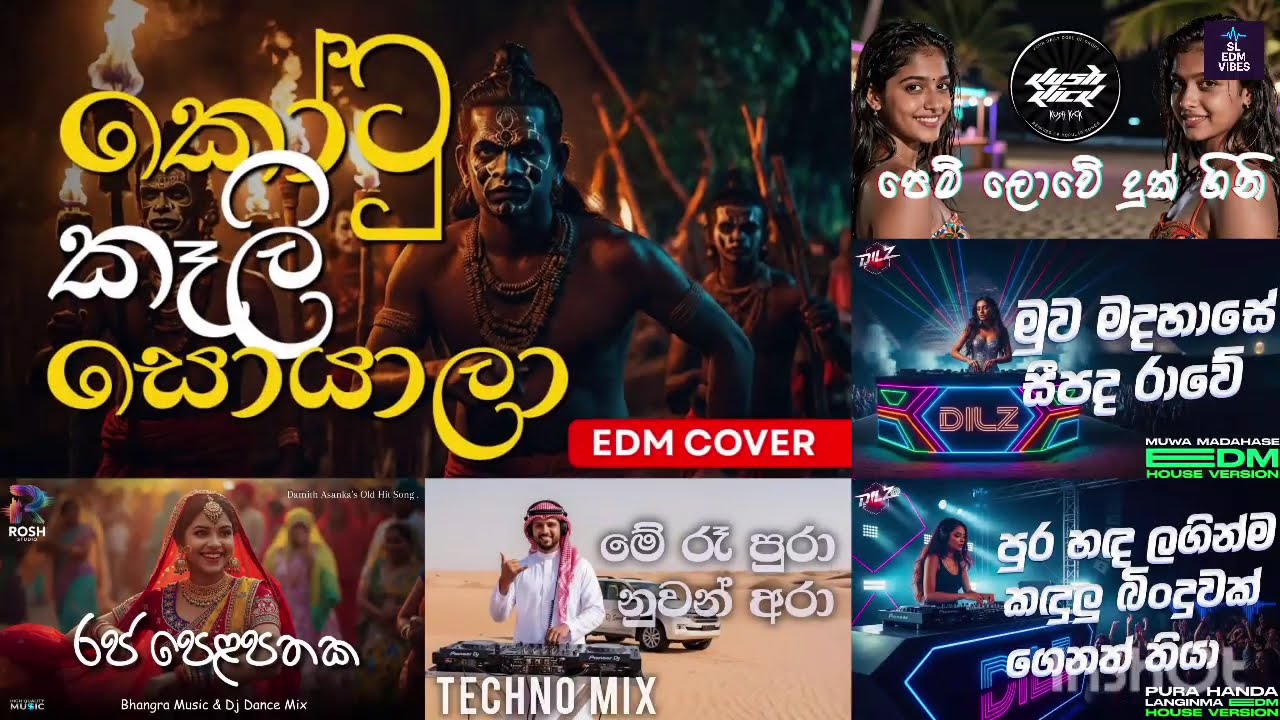 අහන්න ආස හැමෝම හොයන සුපිරිම EDM සින්දු එකතුව | Edm Songs Collection