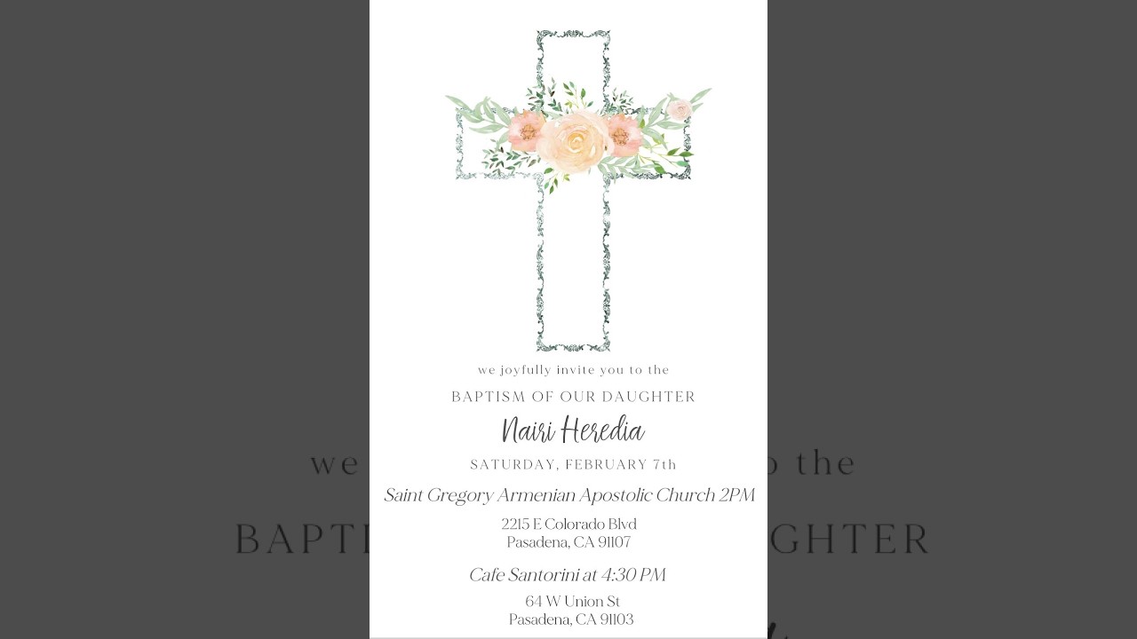 Nairi Heredia Baptism REEL