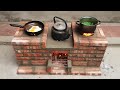 Outdoor Smart Wood Stove, Creative Ideas From Bricks And Cement