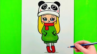 Sevimli Ve Güzel Kız Resmi Çizimi Kolay Çizimler How To Draw Cute Girl Eays Resimler Çizimler