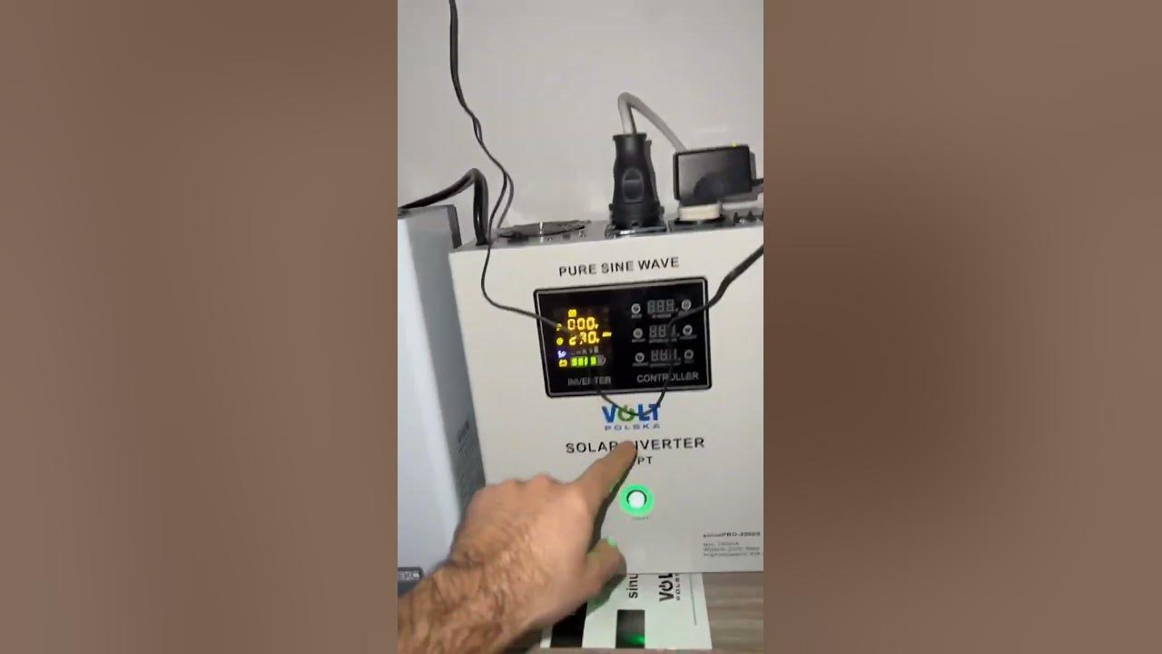 Автономное электричество в квартире и доме. Инвертор Volt Polska - YouTube