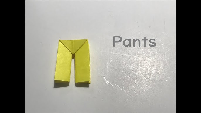 折り紙 Origami ズボン Pants Youtube