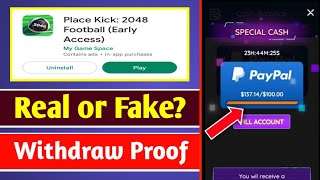 Place Kick 2048 Football REAL OR FAKE? || Place Kick 2048 Football Review | Online earning app screenshot 2