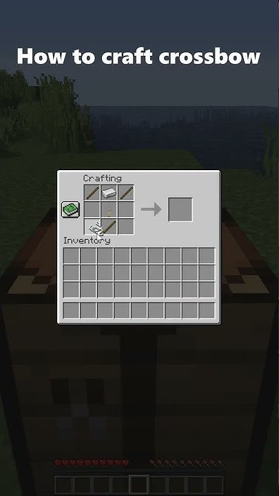 HOW TO CRAFT CROSSBOW in 7.5 SECONDS! #shorts #minecraft # ...