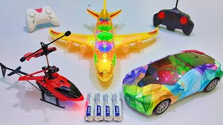 Transparent 3D Lights Airplane A380 & 3D Lights Rc Car | Remote Control Car | Rc Helicopter | airbus
