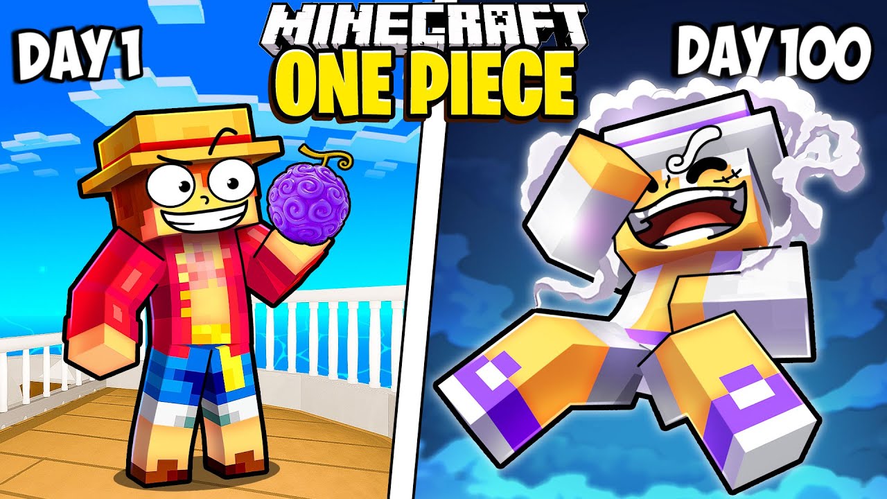 I Survived 100 Days in ONE PIECE in Minecraft