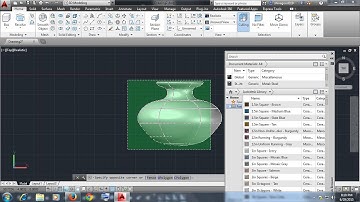 tutorials : how to apply material on an object in the autocad software