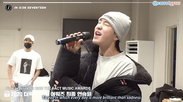 [ENG SUB] INSIDE SEVENTEEN 2020 THE FACT MUSIC AWARDS DANCE PRACTICE BEHIND