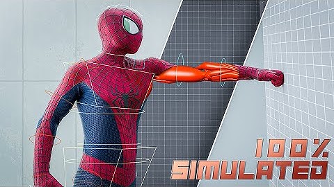 100% simulated Spiderman suit in Blender and Marvelous Designer