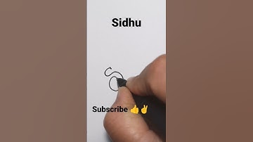 Sidhu signature #youtubeshorts #shortvideos #shortfeed #shorts
