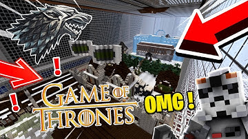 Hide and Seek on a Minecraft Game of Thrones Map! Giant Medieval Village! PS4 FR