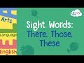 Understanding 'There', 'Those', and 'These'