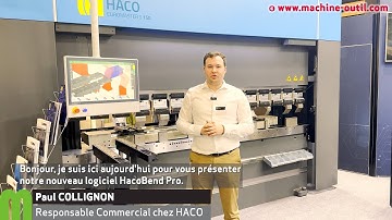 Logiciel de pliage pour pièces en tôle du dessin à la programmation des plieuses Haco