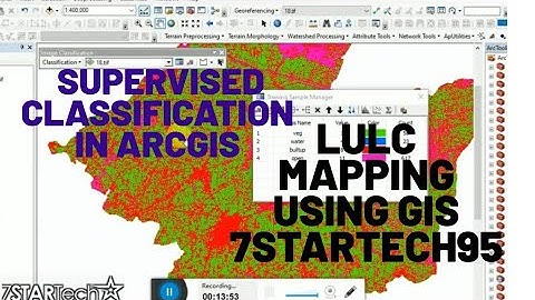 Supervised Classification in ArcGIS | LULC Mapping using GIS |7StarTech95