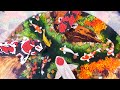 Satisfying Video | How to make Rainbow TURTLE FOUNTAIN Koi Fish in Japan | Rainbow Satisfying