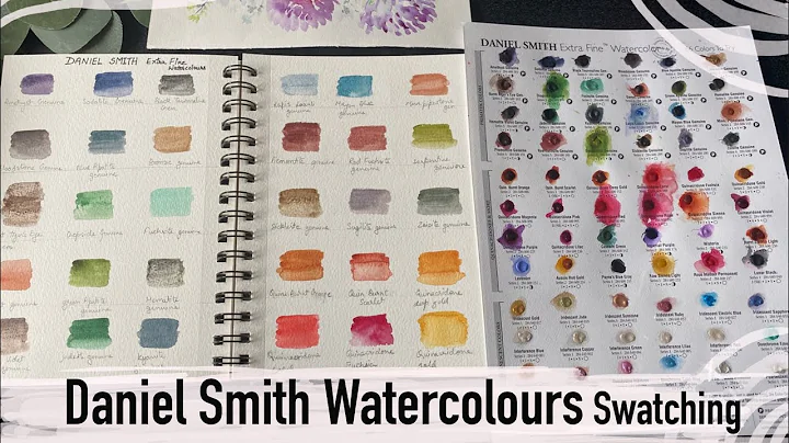 66 Daniel Smith Watercolor Dot Card Swatching (best way to try professional watercolours)