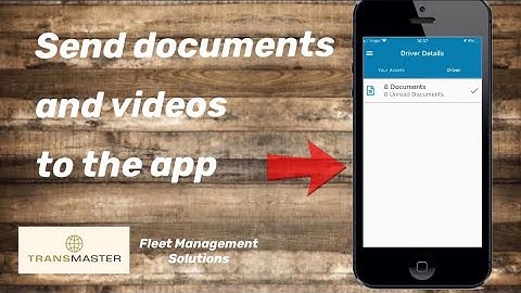 Transmaster FleetCheck - uploading to the driver app
