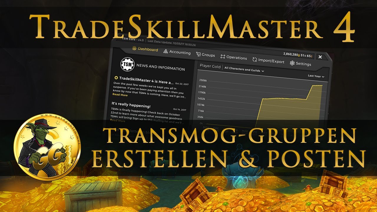 TradeSkillMaster 4 [Beispiel] Erstellen von Transmog Gruppen inkl. Verkauf
