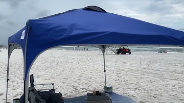 Ultimate Beach Day Setup! 🌊🌞 #Quictent 10x10 Pop Up Canopy Tent