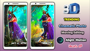 3D Trending Behind Object Status Video Editing Alight Motion 4K Full Screen Moving Cinematic Editing