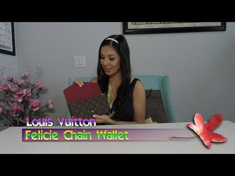 Louis Vuitton - Felicie Chain Wallet - YouTube