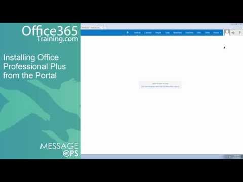 Installing Office Professional Plus from the OWA Portal