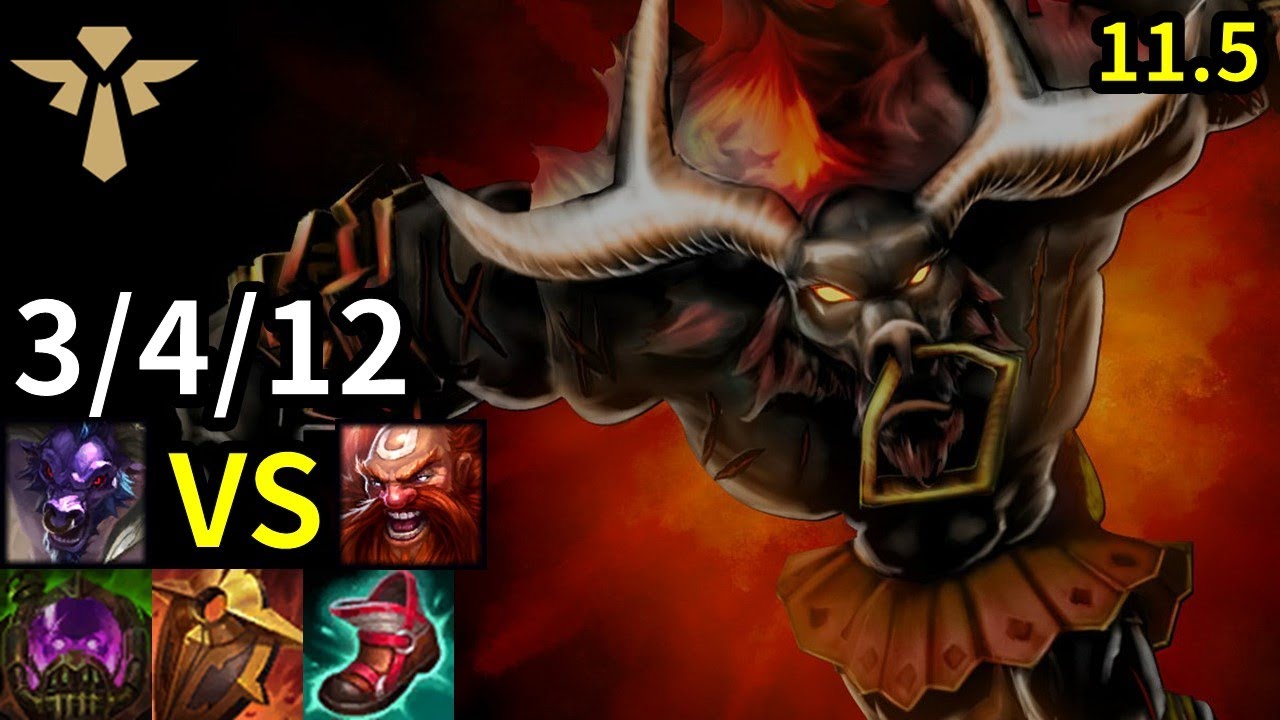 Alistar Support vs Gragas - KR Master | Patch 11.5