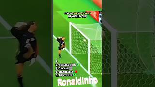 Top 5 Curve Goals in Football #History  Free Kicks &amp; Bends!#footballshorts #viral