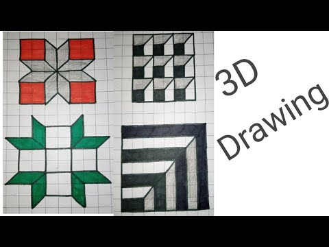 3D drawing for beginners step by step || Easy 3D drawing|| UM Official