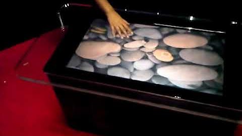 Codename "RealSurface" - first 120 points multitouch device for surface computing