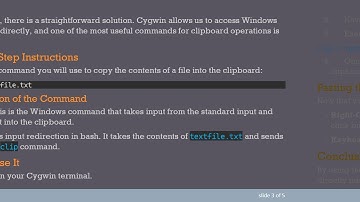 How to Cat File Contents Directly to the Clipboard in Cygwin Terminal