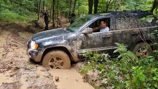 Jeep WK, XJ & Land Rover Defender 110  STUCK and RECOVERY