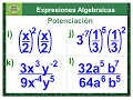 Potenciación propiedades, potencia de otra, producto cociente misma base, exponente negativo 4ijkl