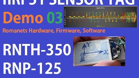 3. RNTH-350 nRF51 SENSOR TAG. BLE, t°-ра, давление ускорение гироскоп освещенность. RNP-125 Demo-03
