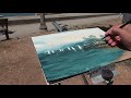 Plein Air watercolor painting by javid tabatabaei