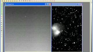 Astroart 4.0 - Preprocessing of M27 (Dumbell Nebula) in V band