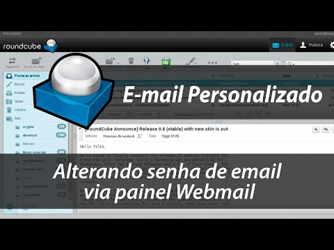 Alterando senha de email via painel Webmail