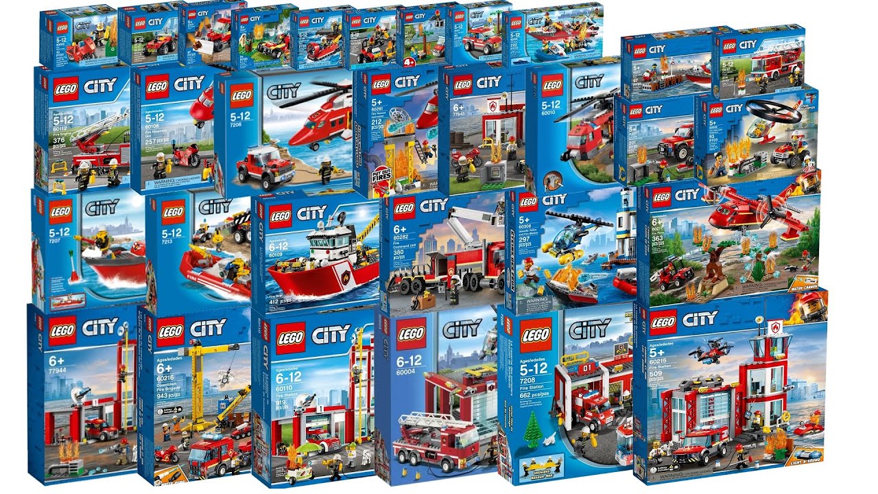LEGO City Fire Sets Compilation/Collection Build - YouTube
