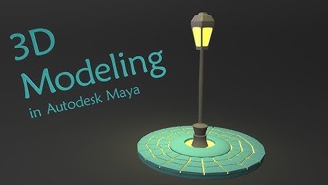 Stylized 3D Street Light Modeling In Autodesk Maya