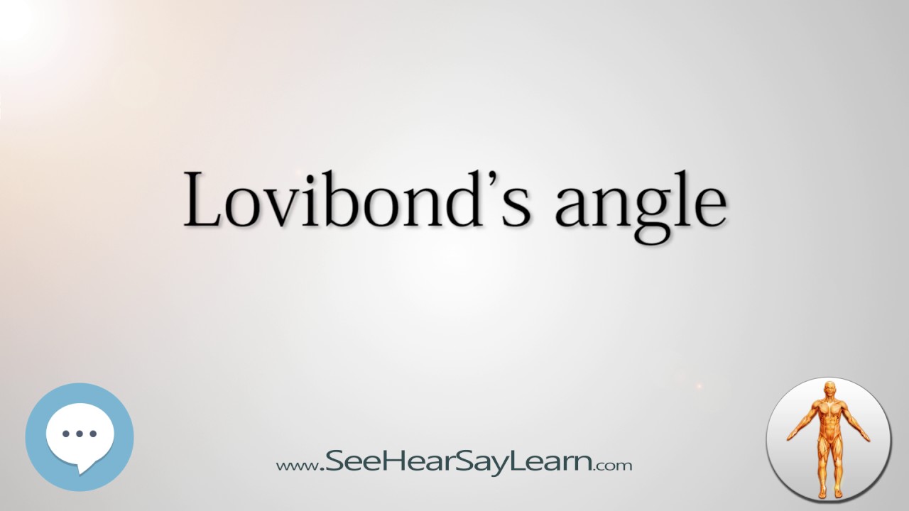 Lovibond's angle Anatomy Named After People 🔊 - YouTube
