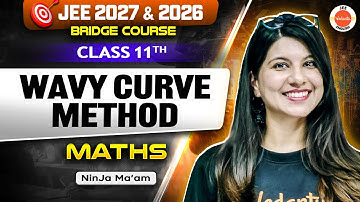 Class 11 | JEE 2026 & 2027 | Wavy Curve Method🔥 | Maths | Namrata Ma