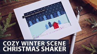 Winter Scene Christmas Shaker @AshleyTuckerDesigns