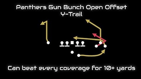 Y Trail - Panthers Gun Bunch Open Offset | Madden 20 Tips
