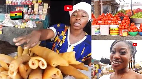 WHAT $5 Can GET YOU IN A GHANA MARKET?! | CHEAP FOODS !! | WEST AFRICA